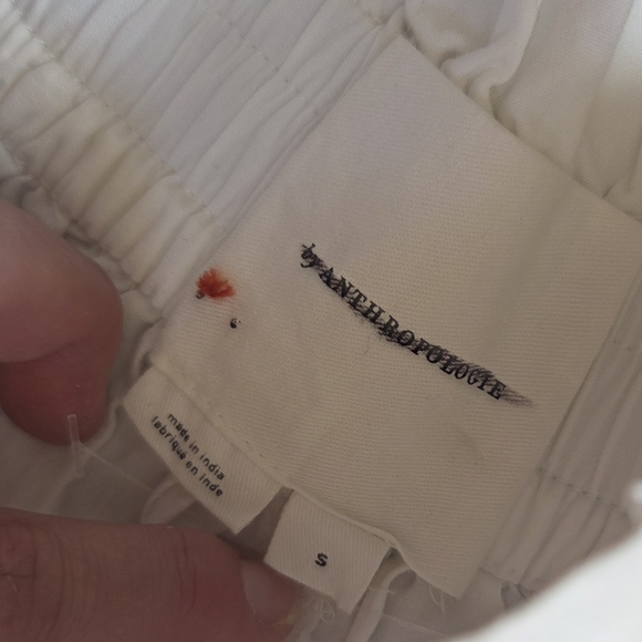 Anthropologie Wide Leg Embroidered Pants Sz Small - Picture 4 of 4